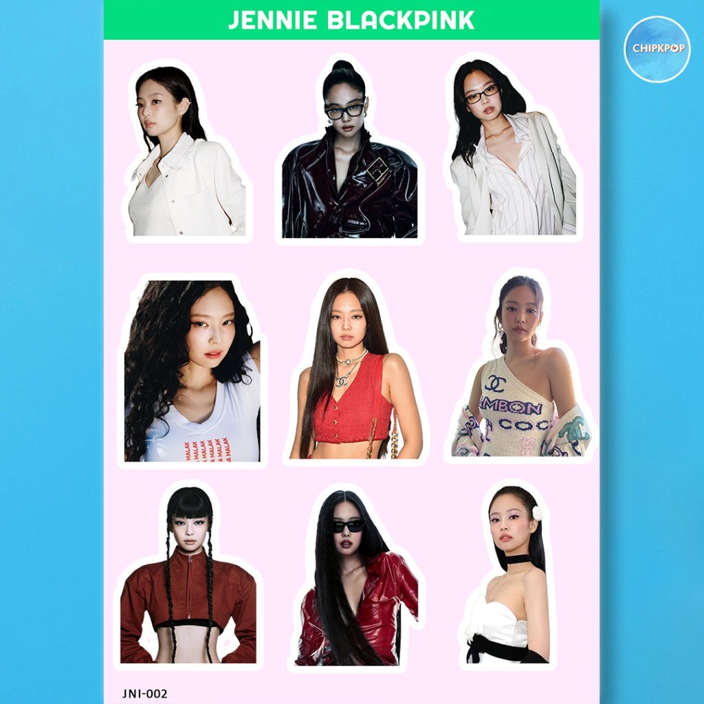 BLACKPINK JENNIE สติ๊กเกอร์ I BLACKPINK I JENNIE KPOP I สติ๊กเกอร์ KPOP ONE BLACKPINK I สติ๊กเกอร์ J