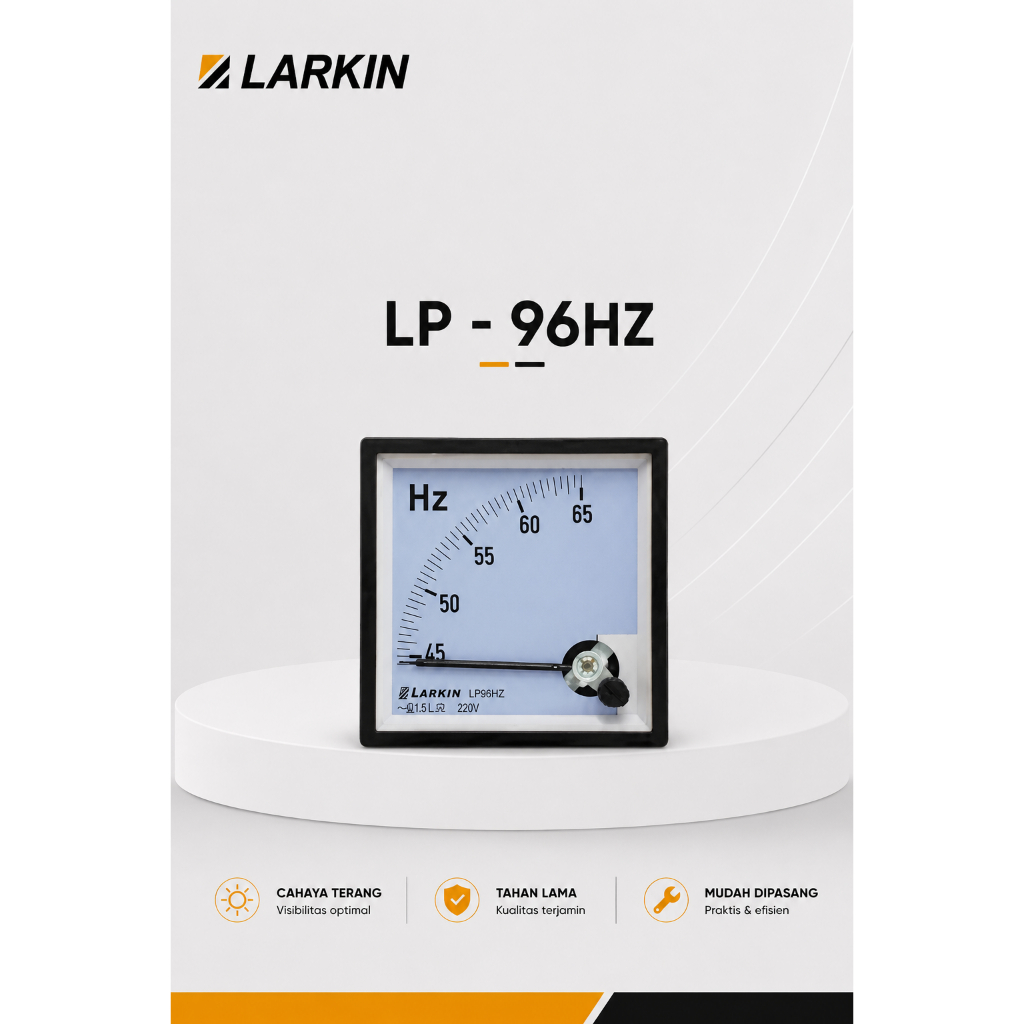 LARKIN LP - 96Hz ANALOG FREQUENCY HZ PANEL METER 96x96 NEEDLE ดั้งเดิม