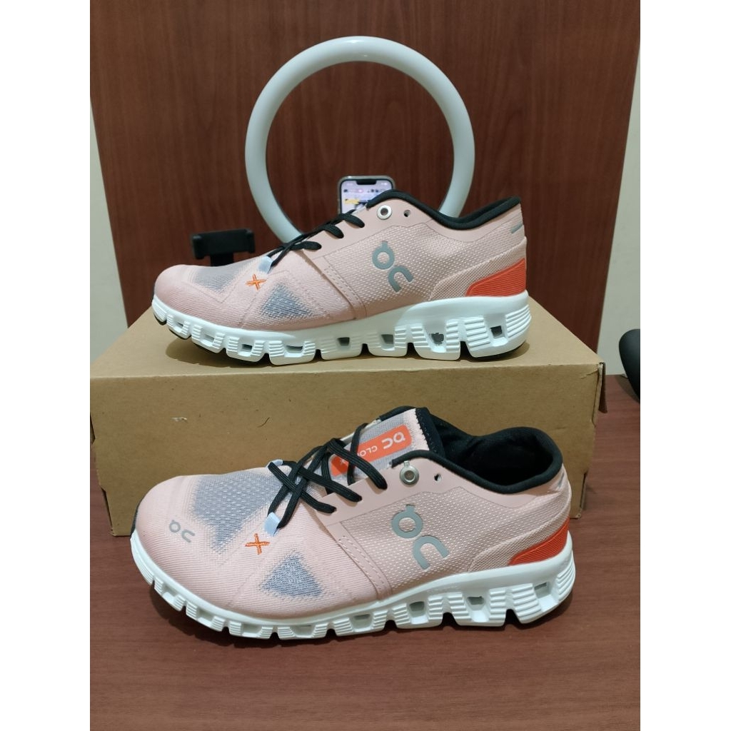 On Women Cloud X3 Orange Mesh Ultralight