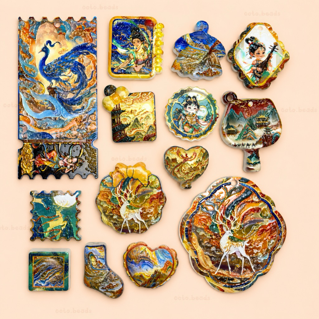 VINTAGE MIXED BEADS / DIY/CRAFT/CHARM