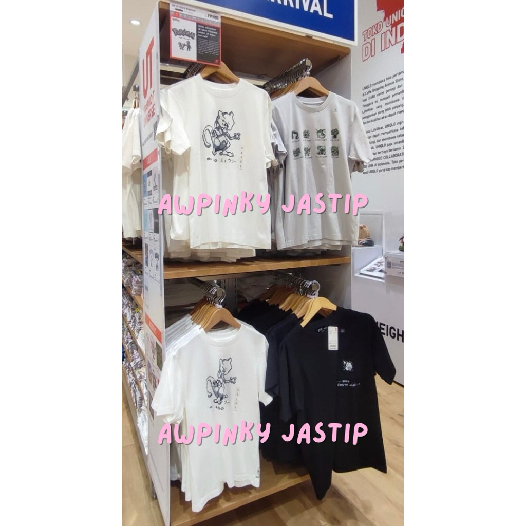 เสื้อยืด JOASTIP UNIQLO UT POKEMON UNISEX SHORT-SLEEVED