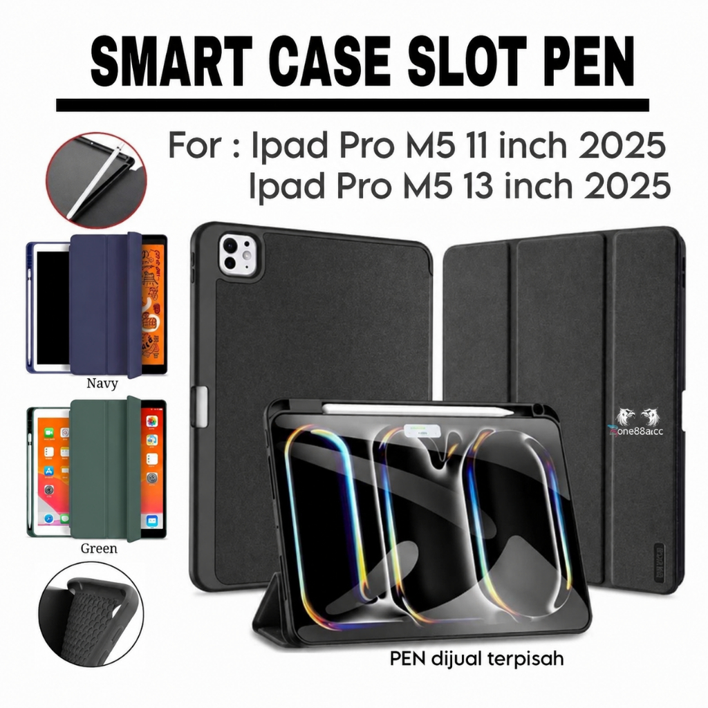 Smartcase ปากกาสล็อต Ipad Pro M5 2025 11" นิ้ว / 13" case ipad pro m5 / ปลอก ipad pro m5 \ case ipad