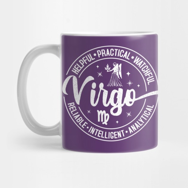 Virgo Zodiac - แก้วน้ําชาดีไซน์ราศี Virgo