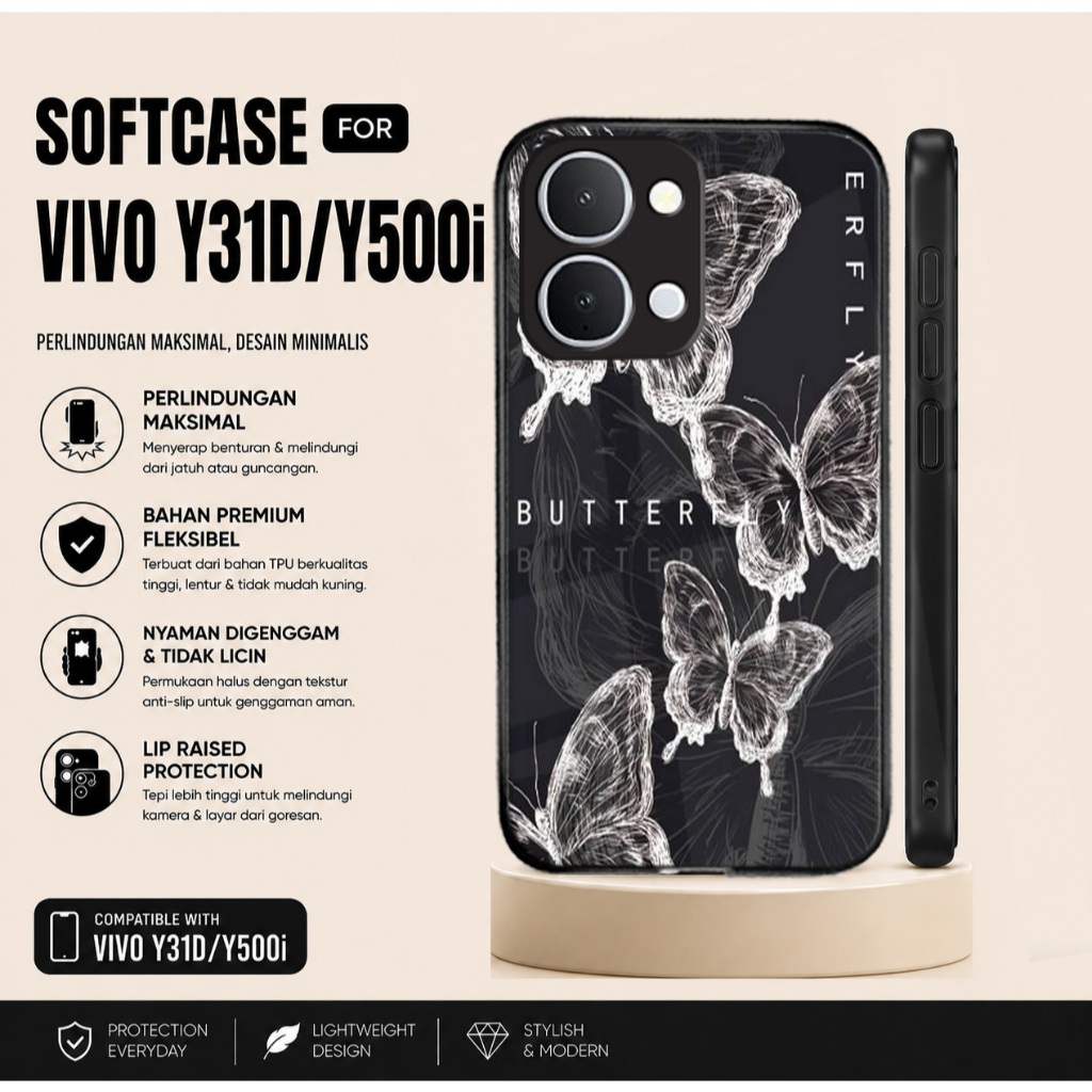กรณี Hp สําหรับ Vivo Y31D Y500i Y31D Pro ปลอกและตัวป้องกันกล้อง Vivo Y31D Softcase Vivo Y31D ซิลิโคน