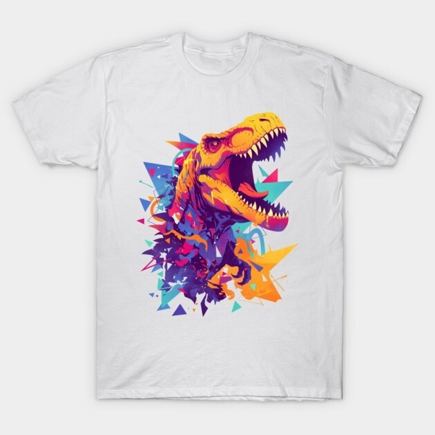เสื้อยืดไดโนเสาร์ trex Kids - T Rex - เสื้อยืด