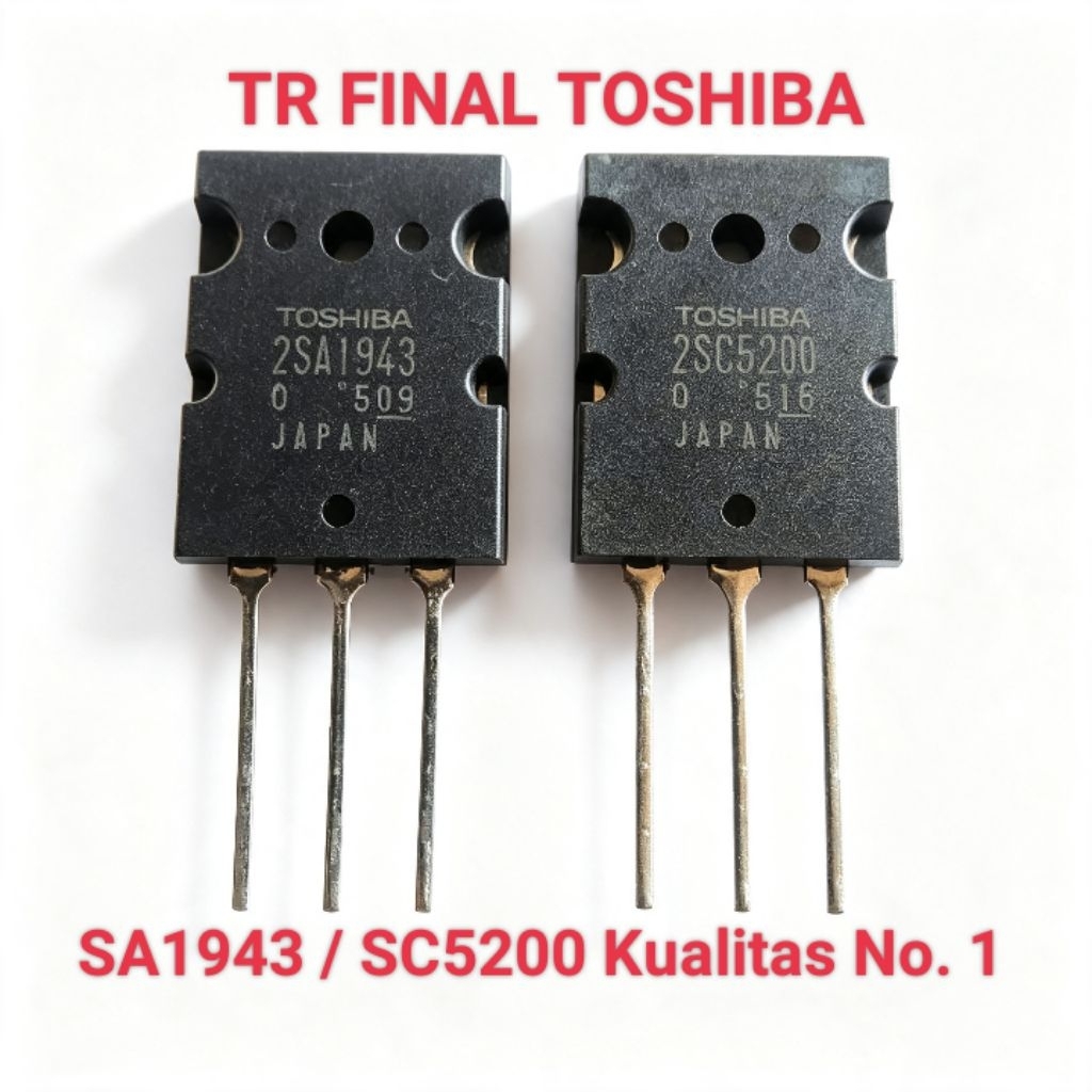 ONE PAIR TR FINAL TOSHIBA SA1943 SC5200 1943 5200 SUPER QUALITY NUMBER ONE