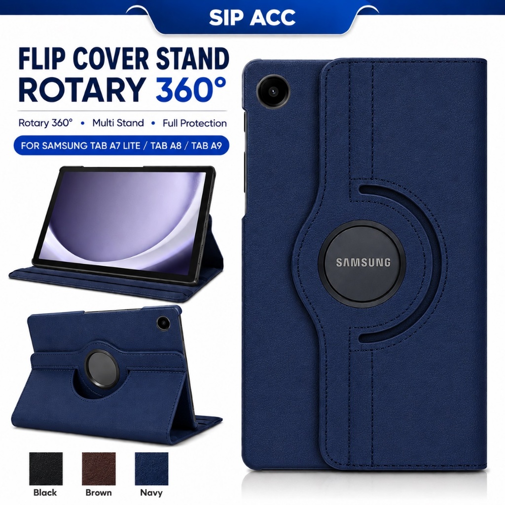 Samsung Tab A9 Case Tab Samsung A7 Lite | Casing Tab A8 Rotary Case Flip Cover เคสแท็บเล็ต