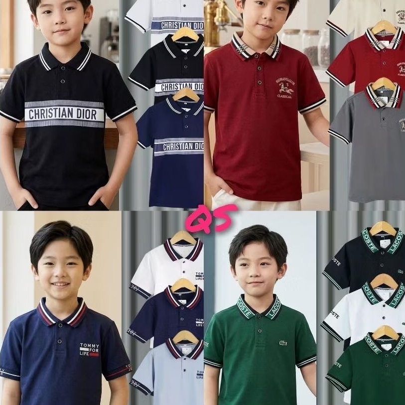 เสื้อยืดคอปกเด็ก Aloha 2026 ล่าสุด (2-10th)