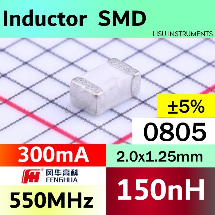 150nH 08805 300mA 5% 550MHz เหนี่ยวนําชิปคงที่ความถี่สูง Multilayer เซรามิค Inductor 0.15uH VHF20120