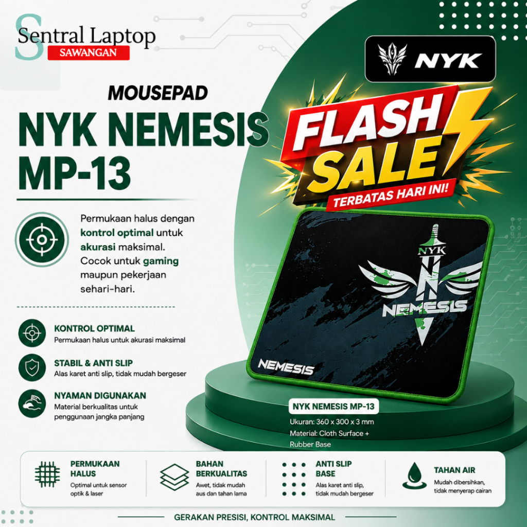 NYK NEMESIS MP-13 GAMING MOUSEPAD NYK NEMESIS HK 400 แพ็คเกจเมาส์