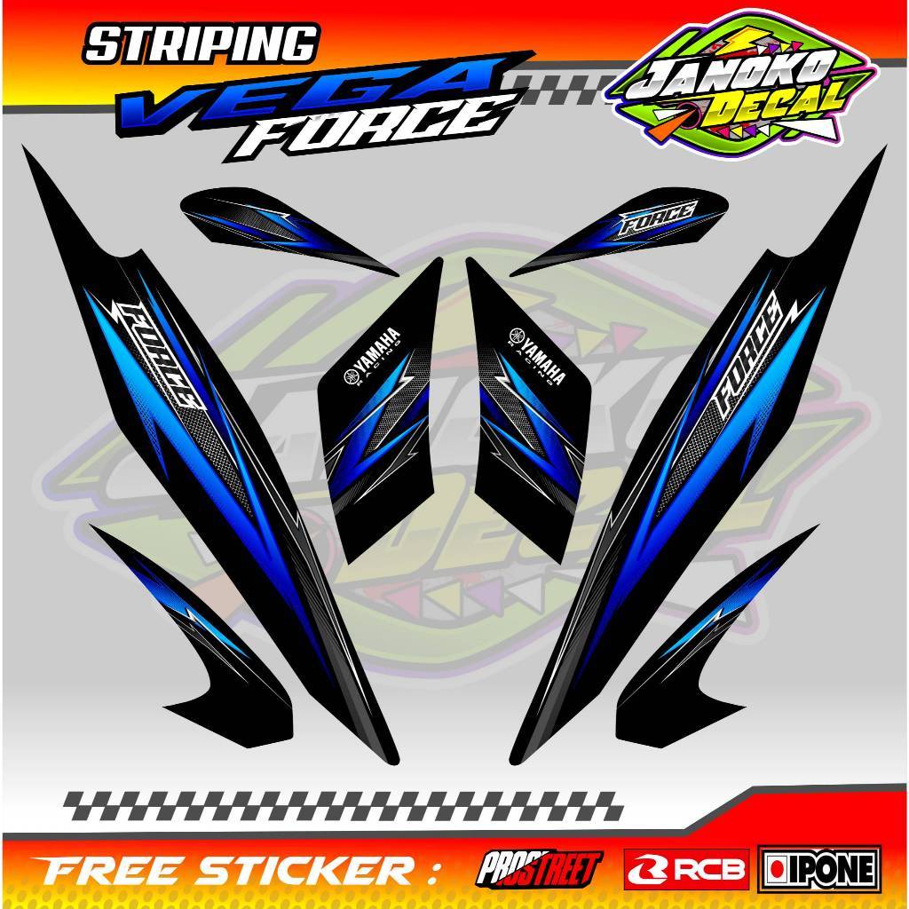 YAMAHA VEGA FORCE VARIATION STRIPING - SLIMFIT / YAMAHA VEGA FORCE สติ๊กเกอร์มอเตอร์ไซค์