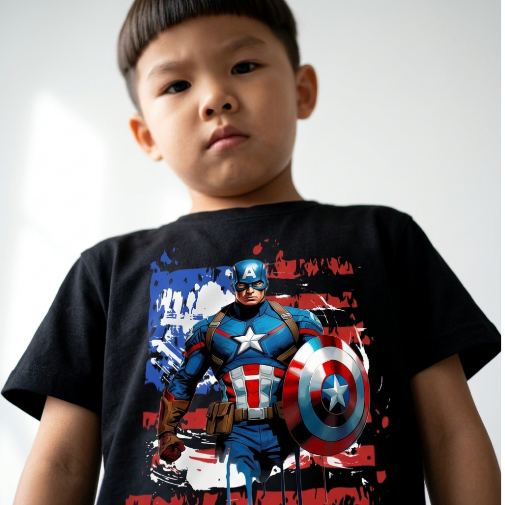 KATUN Kanten America เสื้อยืดเบสบอลเด็ก unisex ผ้าฝ้ายนุ่มสําหรับผู้ชายและผู้หญิง