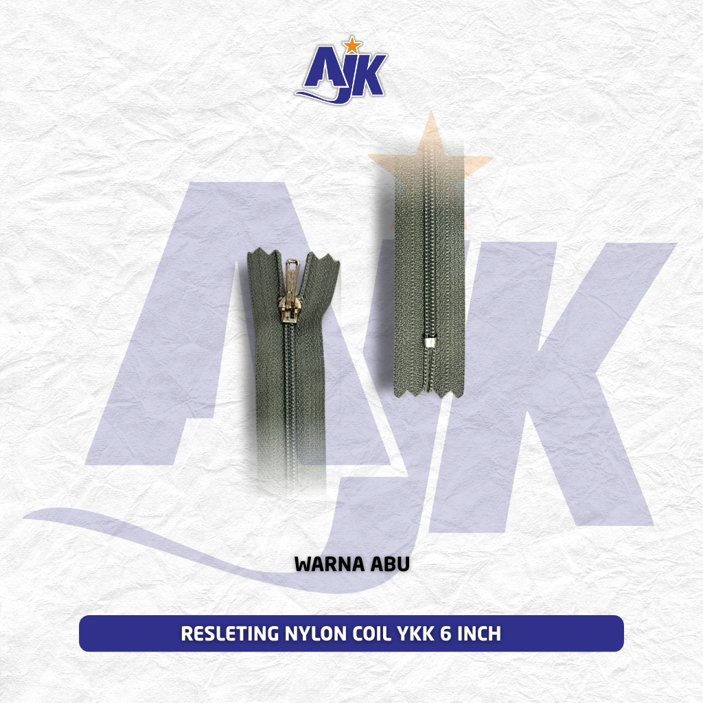 YKK 6 INCH ZIPPER // YKK 15 CM NYLON COIL ZIPPER