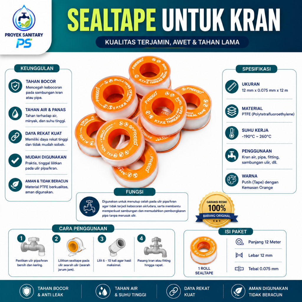 Freed Faucet Sealtape / Anti-Leak Pressure-Resistant Faucet & Pipe Insulation