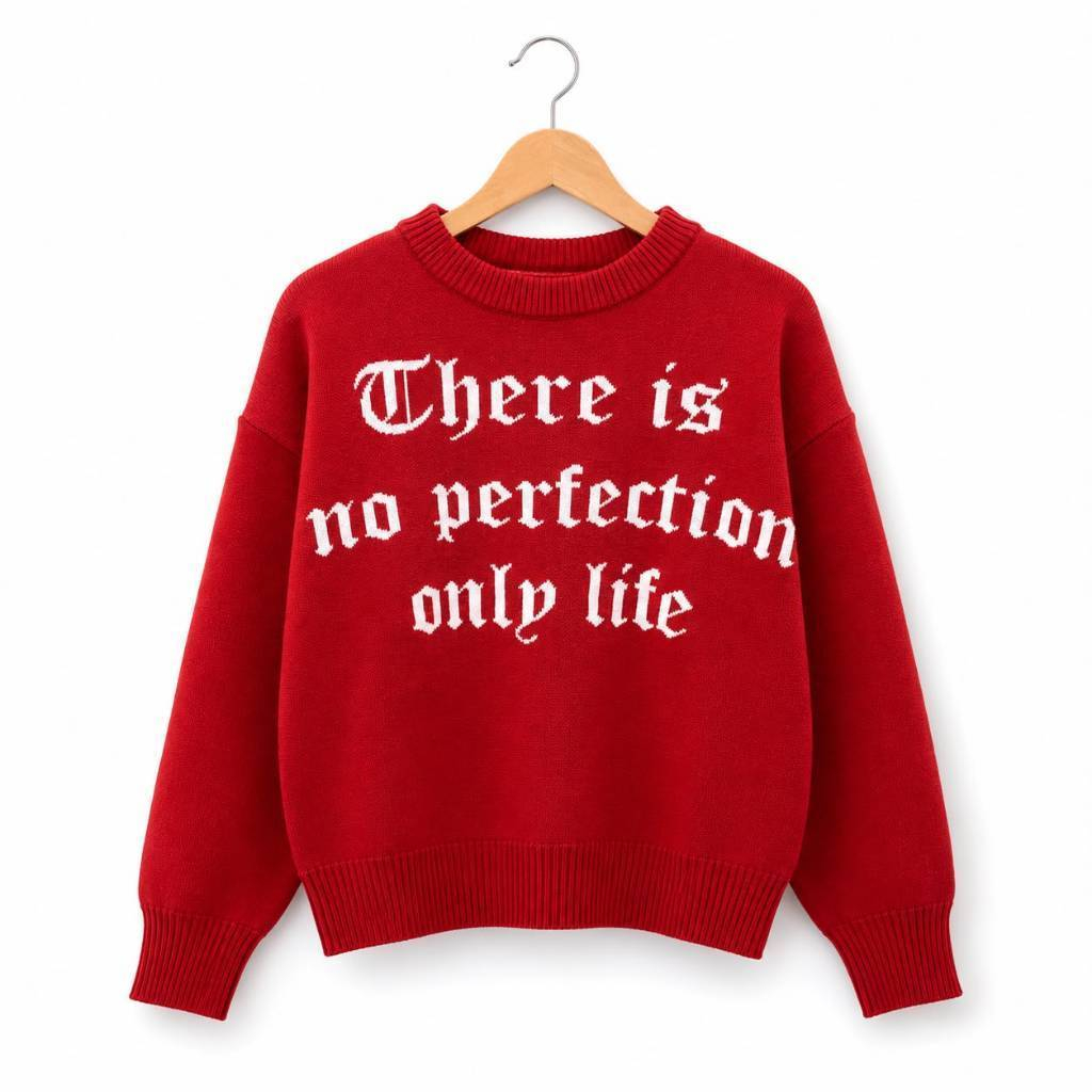 Moxie Sweater Knit Only Life - สีแดง