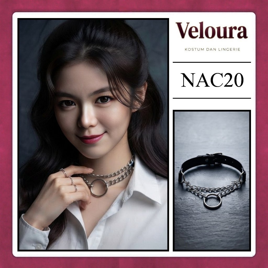 Veloura Chocker สร้อยคอเครื่องประดับแฟชั่น - ผู้ชายและผู้หญิง - NAC20