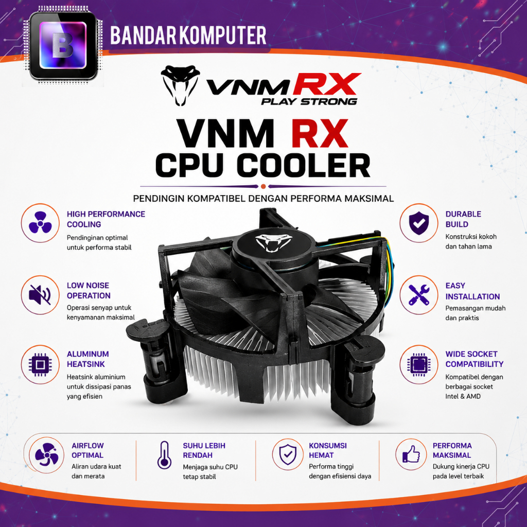 VENOMRX GENESIS CPU COOLER INTEL สําหรับ 1200