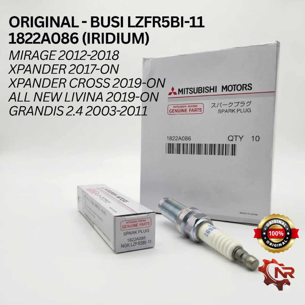 [1 ชิ้น] หัวเทียน IRIDIUM - Xpander (ALL)/ Mirage/ Grandis/ All New Livina L12 2019-ON ORIGINAL (LZF