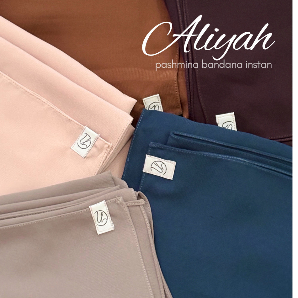 Aliyah Aliyah | Pashmina Bandana Pashban Instant Jumbo Anti UV + เชือกผ้าคลุม | นายพยากรณ์
