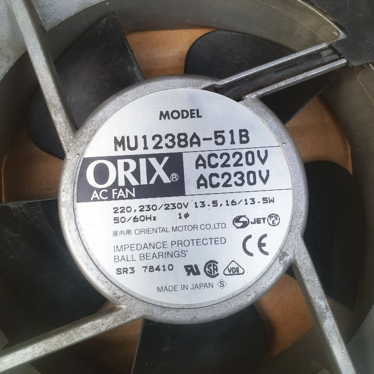 พัดลมระบายความร้อน Orix MU1238A-51B/4"/12*12*3.8/220V