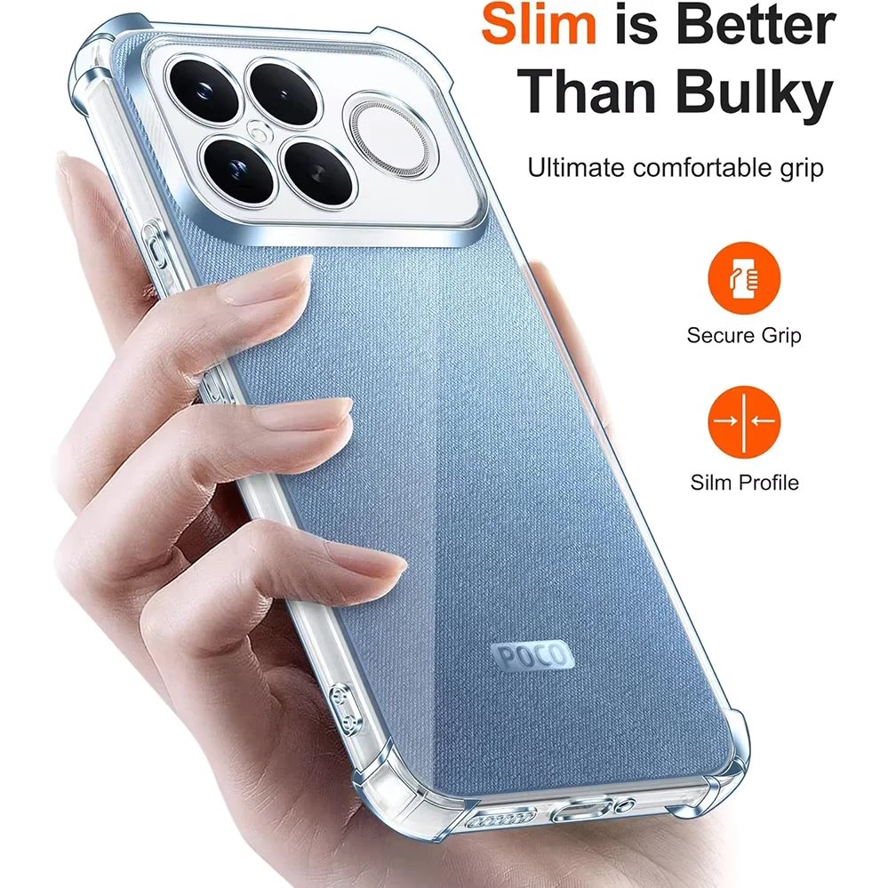 Poco F8 Ultra F8 Pro 5G Softcase CLEAR AIRBAG กล้อง PROTECTION Casing Case Hp Poco F8