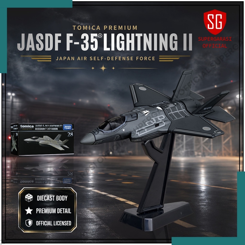 เครื่องบินDiecast Tomica Premium 28 JASDF F-35 Lightning II