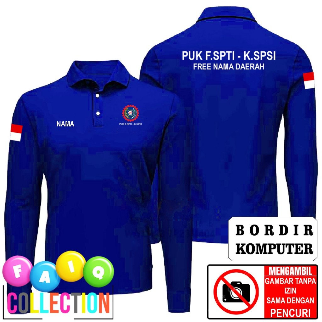 เสื้อโปโล เสื้อคอปก รุ่น SPTI SERKAT INDONESIAN TRANSPORTATION WORKERS PUK F.SPTI - K.SPSI COMPUTER 