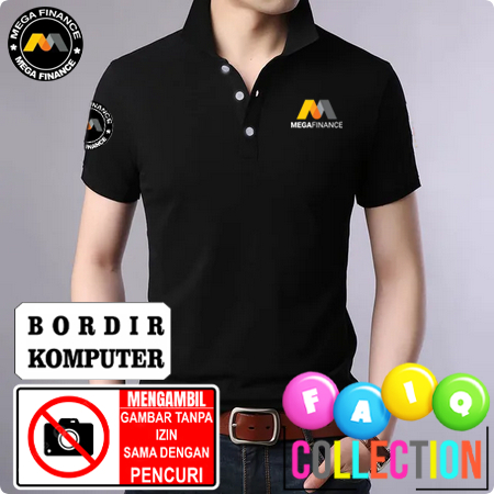 เสื้อโปโลคอปกเสื้อยืด BANK MEGA FINANCE Polo Work Uniform MEGA FINANCE COMPUTER EMBROIDERY FAIQCLTBI