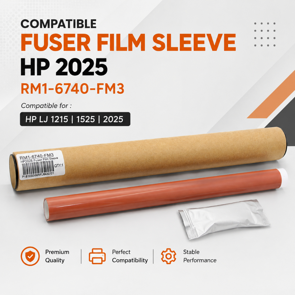 ปลอกฟิล์ม Fuser ที่รองรับ HP 2025 - RM1-6740-FM3 - HP LJ 1215 1525 2025