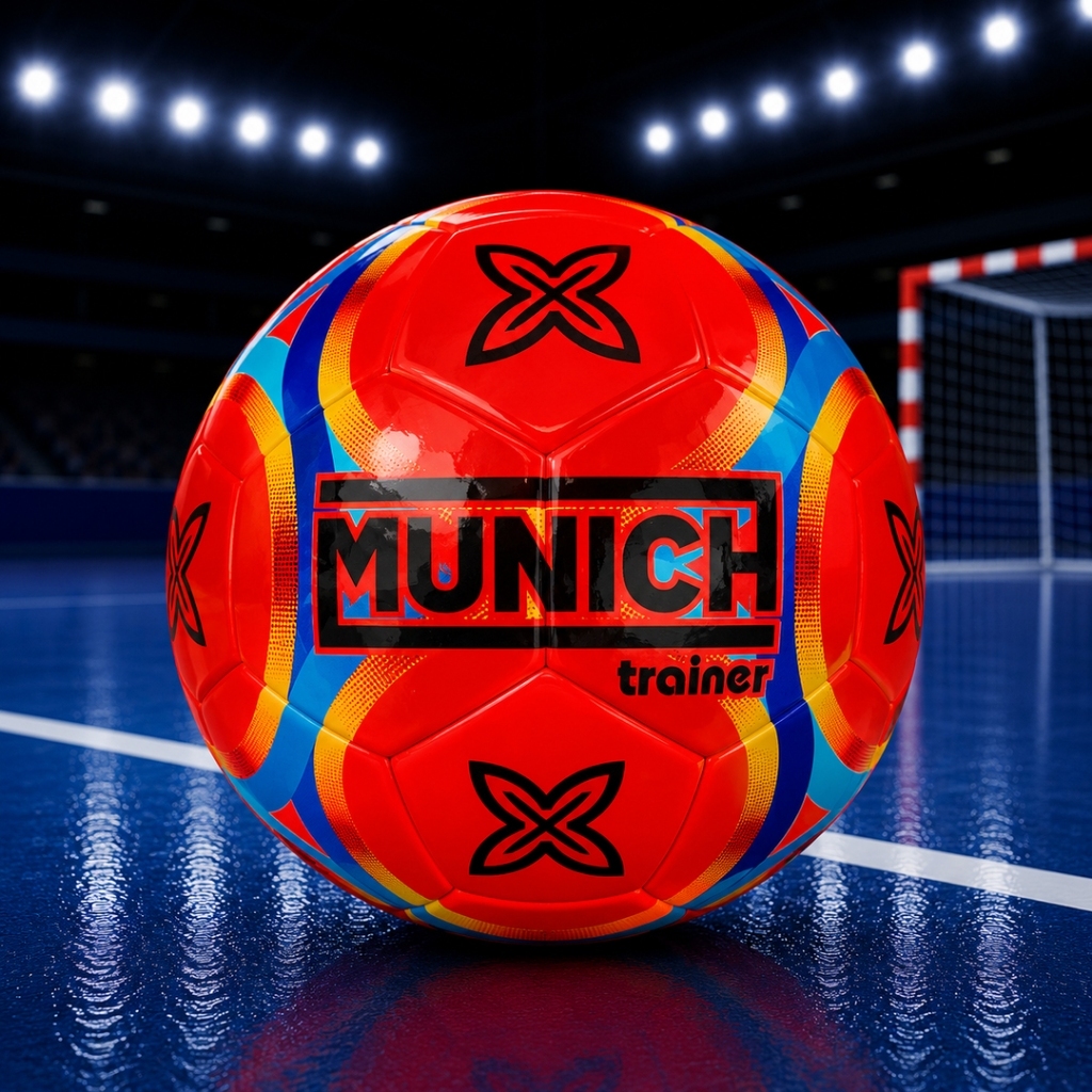 RS643 - Original Munich Trainer Futsal Ball Size 4 Thermal Bonded Press Mad Vietnam