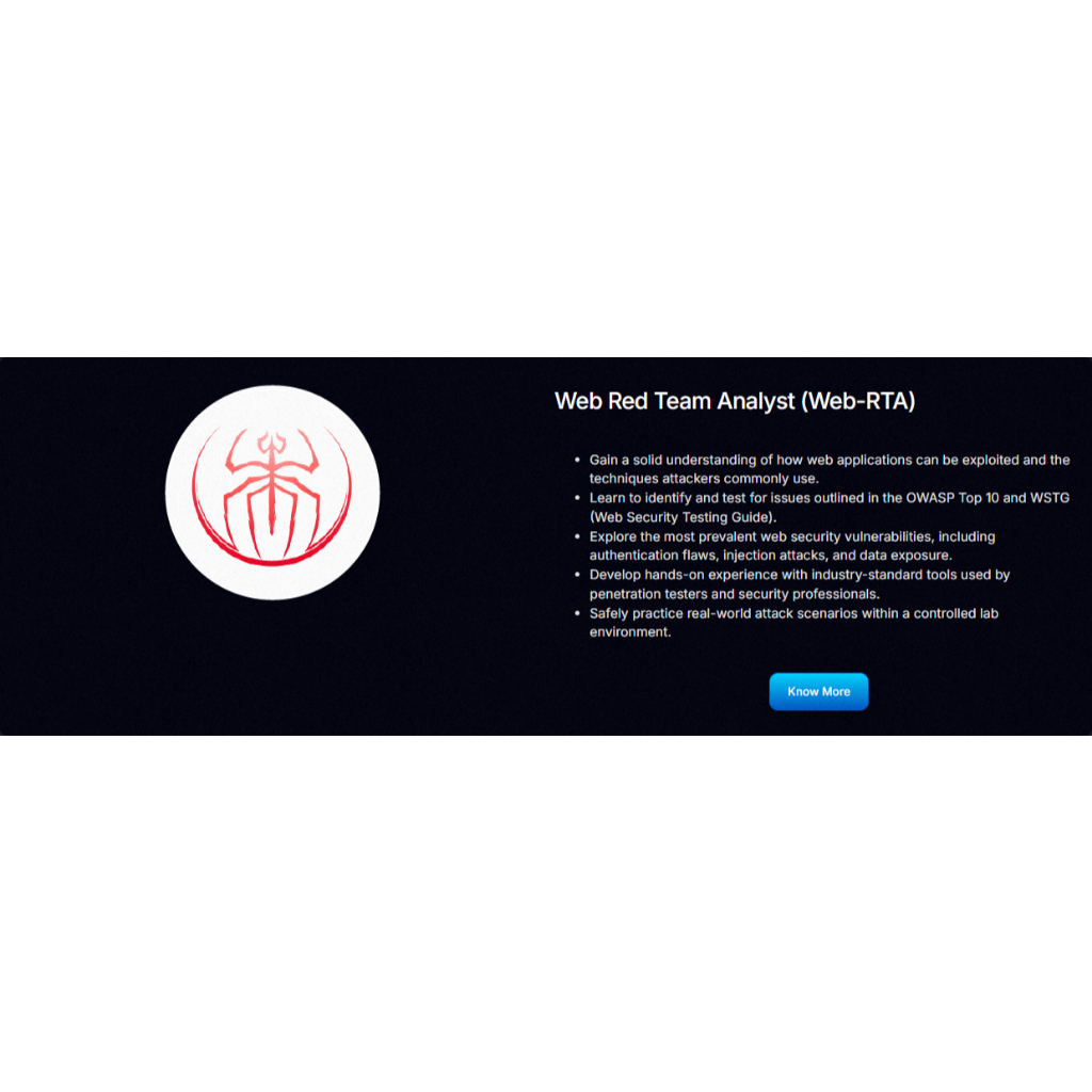 Web Red Team Analyst (Web-RTA)