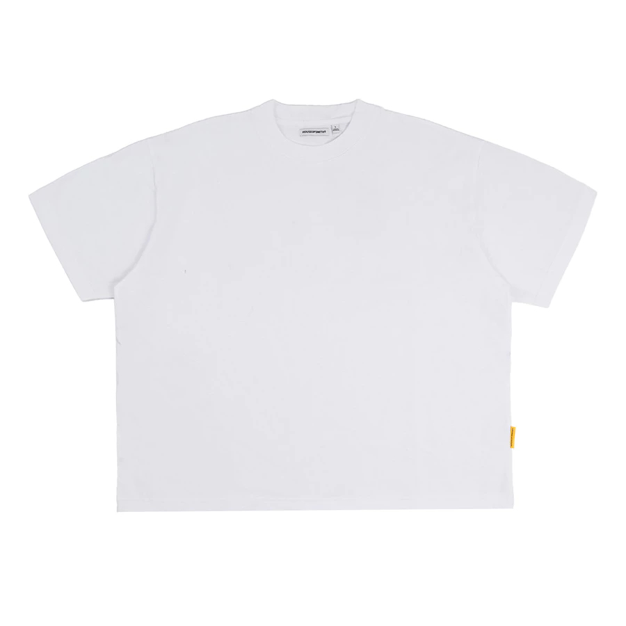 House of Smith TSM Mens Boxy T-Shirt - Raw 230 Boxy Crop White 3 - Boxy T Shirt