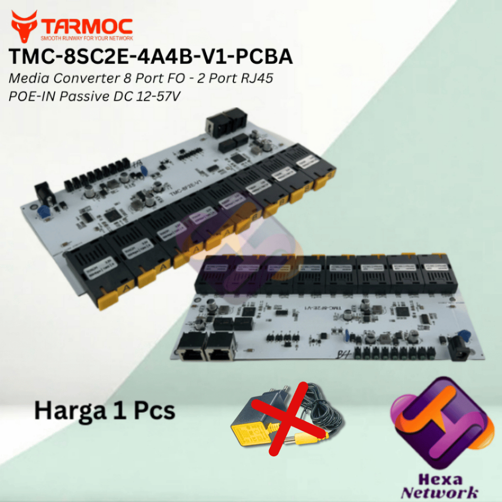 Tarmoc TMC-8SC2E-4A4B-V1-PCBA | BOARD Media Converter Switch 8FO 2LAN / 8 FO 2 LAN 10/100Mbps POE IN