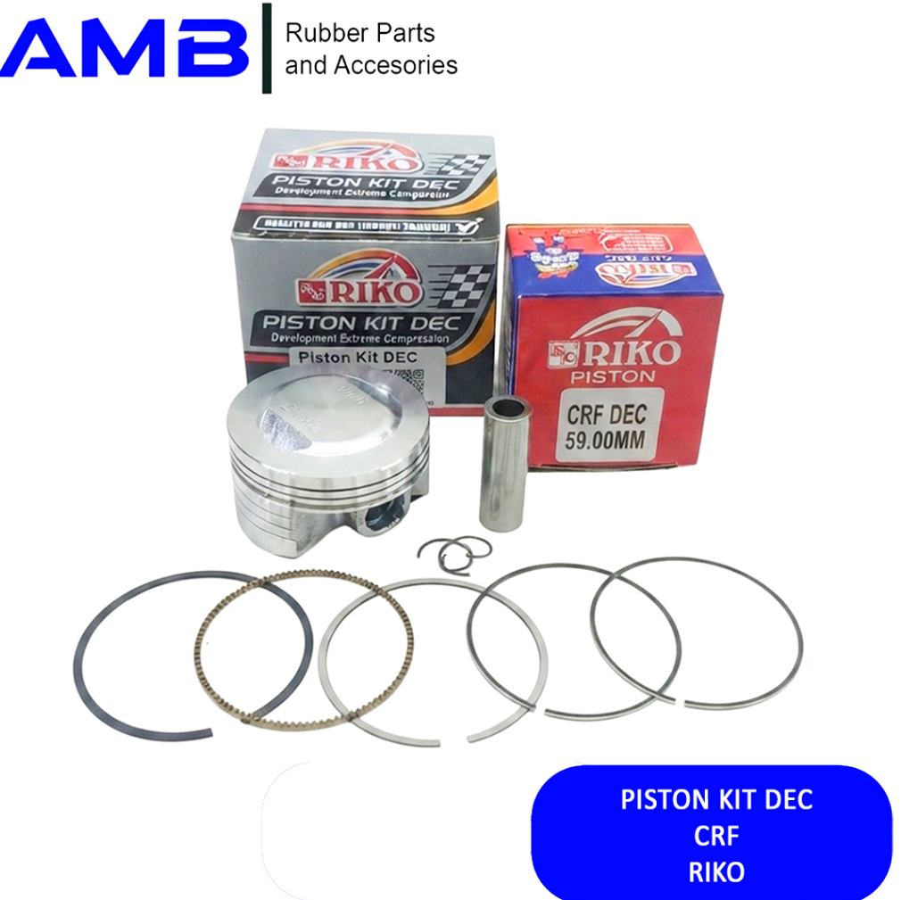 RIKO - PISTON KIT CRF HIGH DOME DEC BORE UP 58-62 MM PEN 14