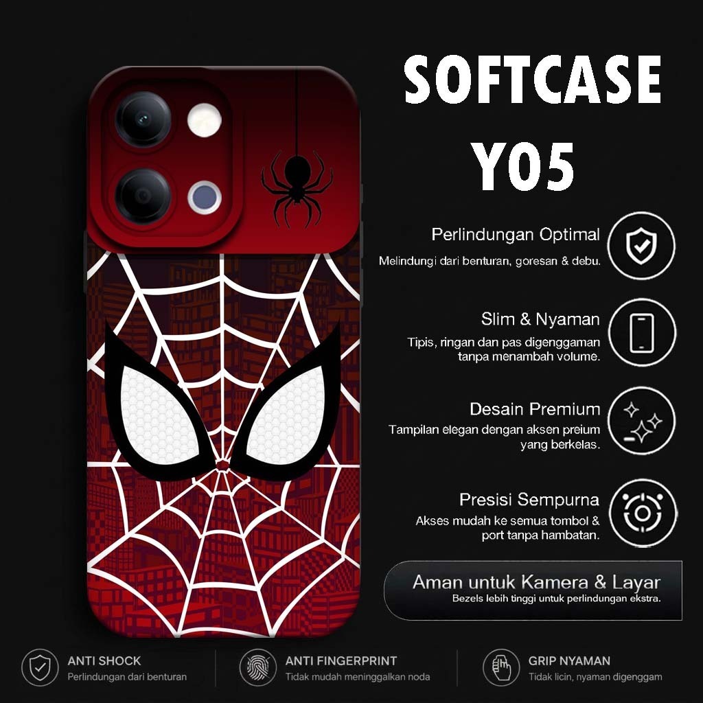 HP Macaron Softcase Motif สําหรับ VIVO Y05 - เคสโทรศัพท์ VIVO Y11D - ฟิล์มกันรอยโทรศัพท์ VIVO Y05 - 