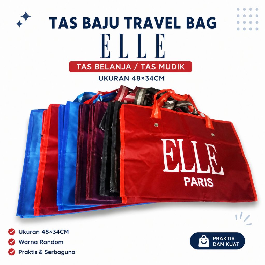 ELLE TRAVEL BAG/SHOPPING BAG SIZE 48, 34CM ELLE / HOMECOMING BAG THICK MATERIAL