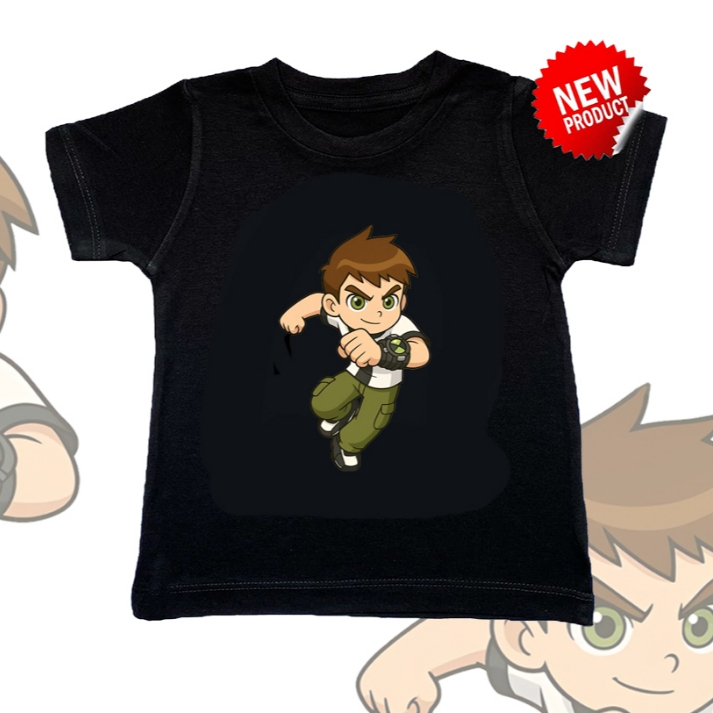 CONCON PREMIUM CARTOON BEN 10 CHILDRENS เสื้อยืด AGED 1 ถึง 5 ปี