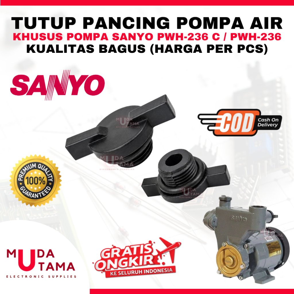 SANYO PWH236C PWH 236 C ปั๊มน้ําท่อ - SANYO PWH 236C หมวกตกปลา - SANYO 236C ปั๊มน้ําปลั๊กอะไหล่ - SA