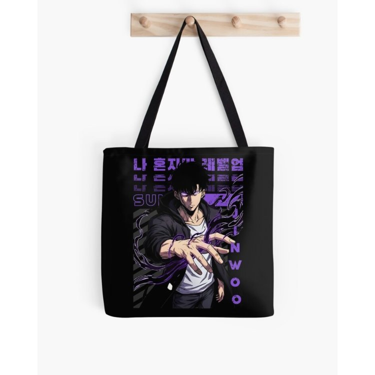 Sung Jin Woo The Shadow Monarch Tote Bag สีดํา