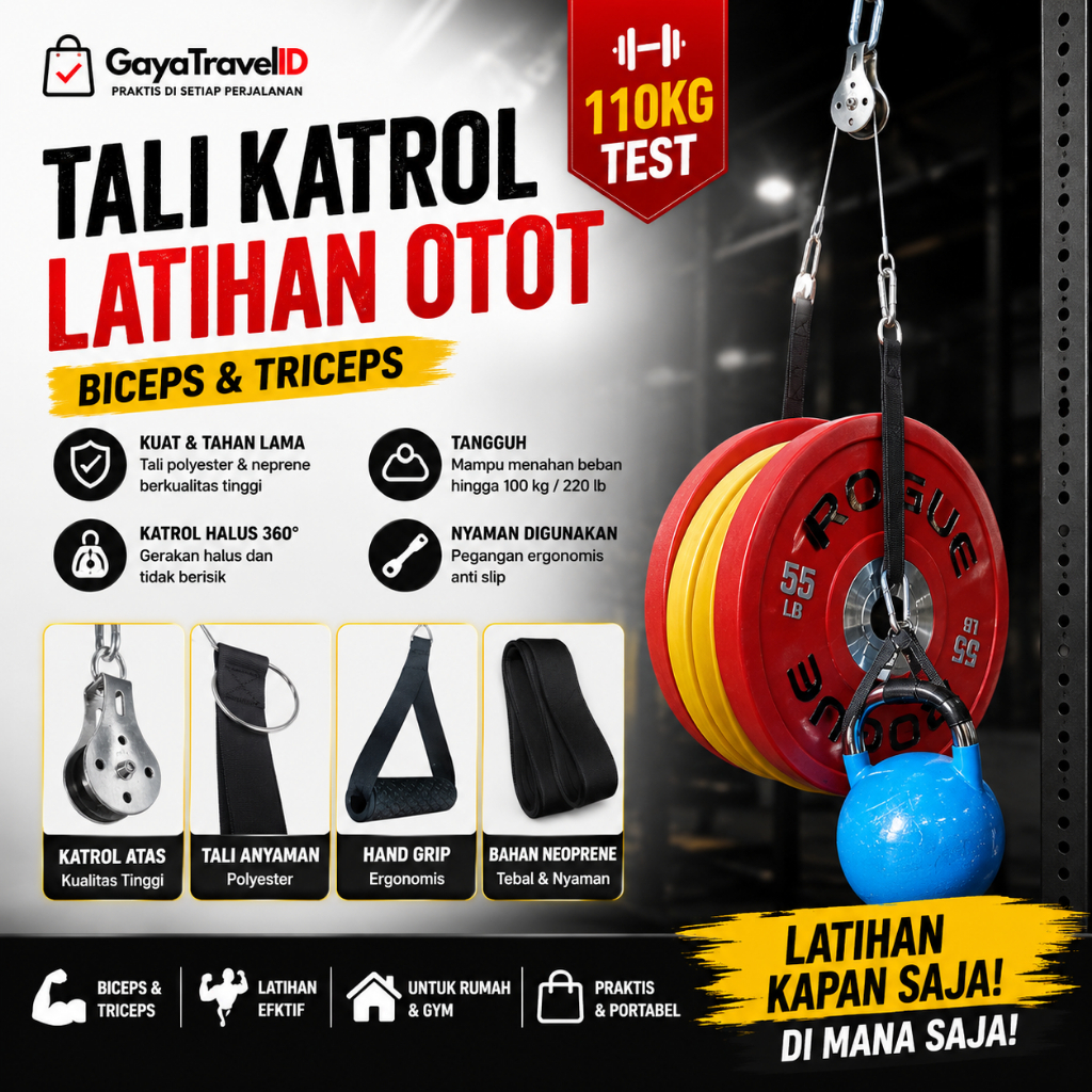 อุปกรณ์ออกกําลังกาย Pulley Cable Machine Home Gym Set