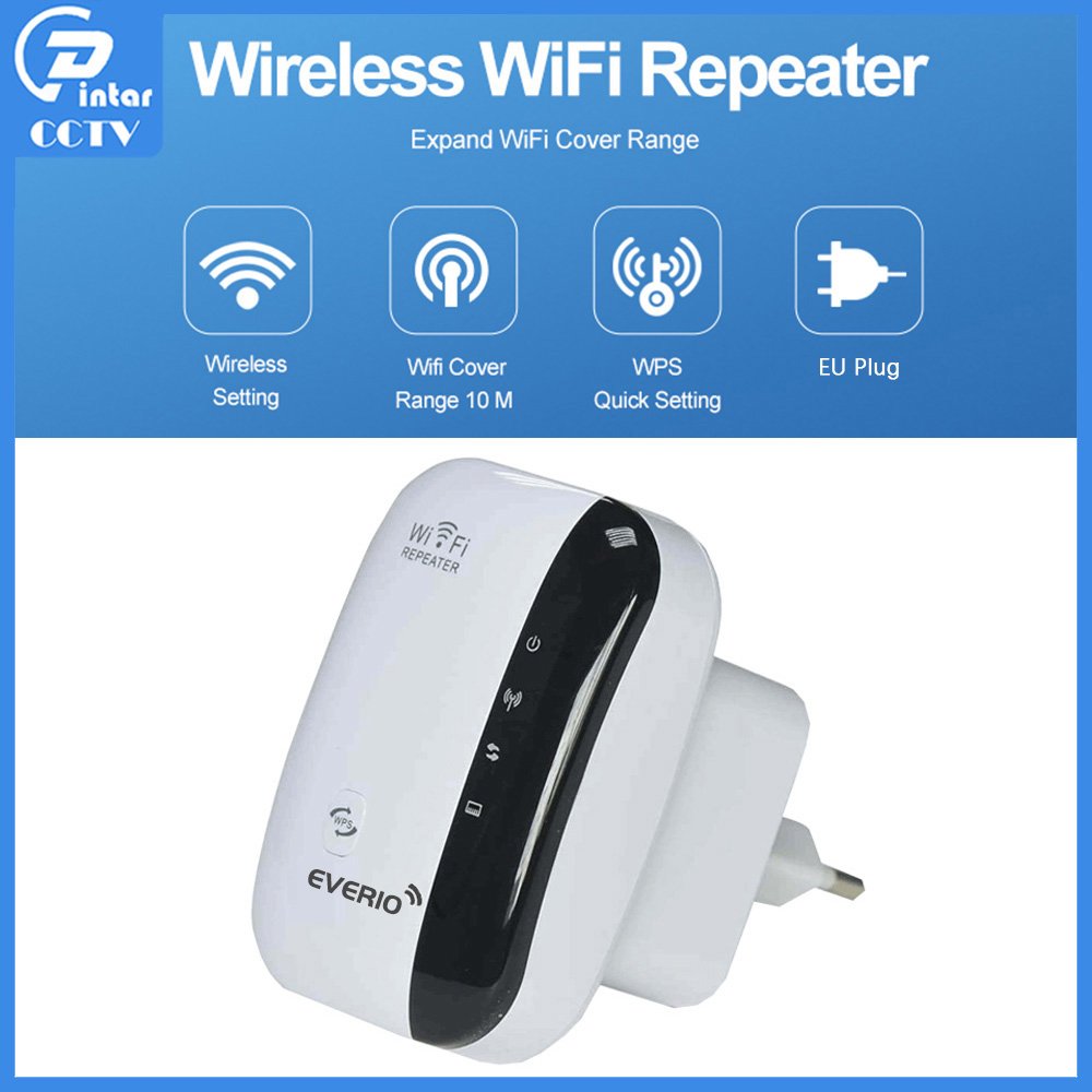 EVERIO - เราเตอร์ WiFi 300Mbps WPS WiFi Repeater AP เครื่องขยายสัญญาณเครือข่าย Extender
