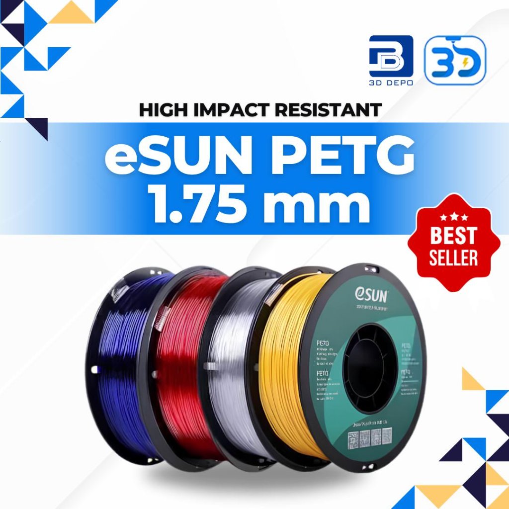 PETG eSUN 3D Filament เส้นใยเพิ่มประสิทธิภาพล่าสุด 1.75 มม