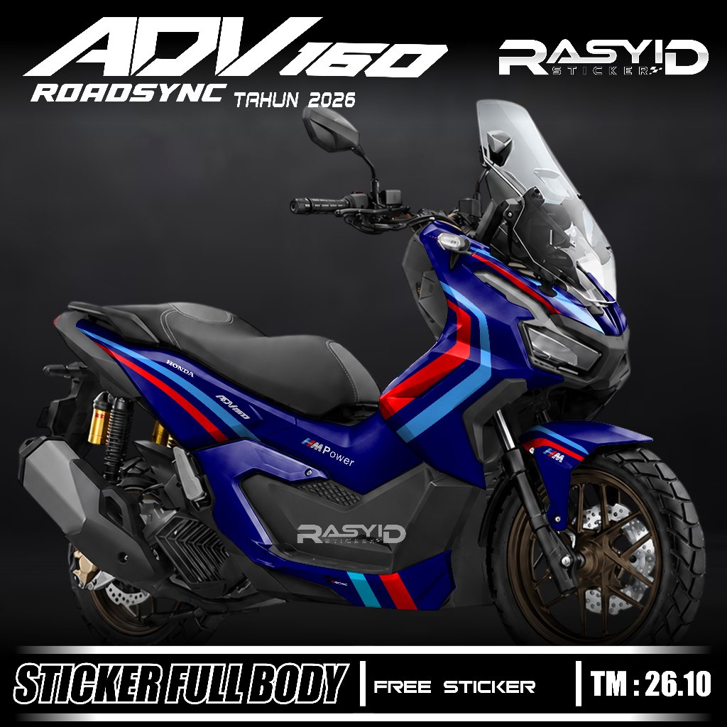 ล่าสุด Full Body Decal สติกเกอร์สําหรับ Honda Adv 160 CBS ABS Roadync 2026 Honda Adv 160 Roadync Ful