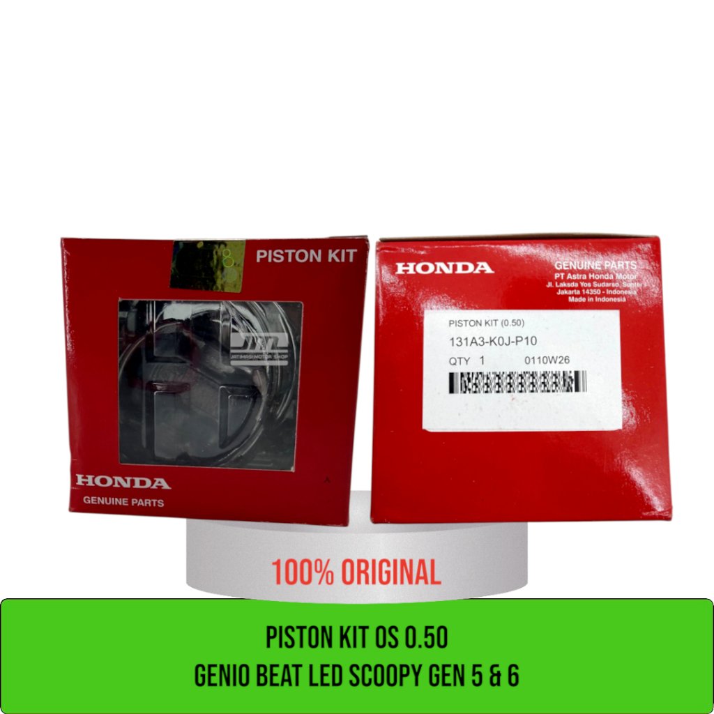 ชุดลูกสูบ os 0.50 genio beat led scoopy gen 5 & 6 131A3-K0J-P10