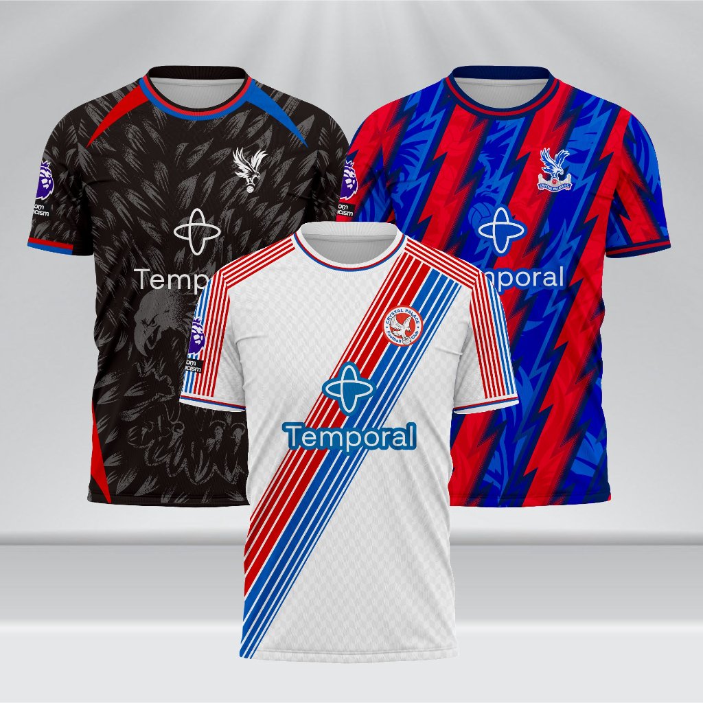 Crystal Palace Home Away Third 2026 2027 เสื้อพิมพ์เต็มรูปแบบ