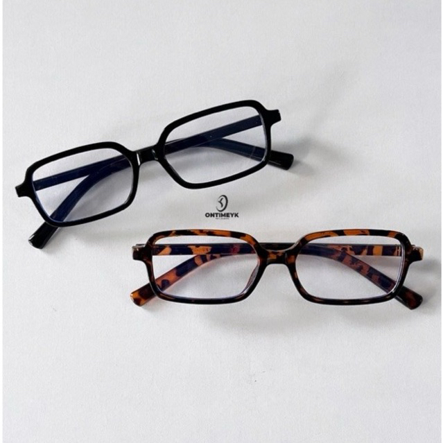 Anya Glasses Womens Retro Small Clear Square กรอบแว่นตา Y2K