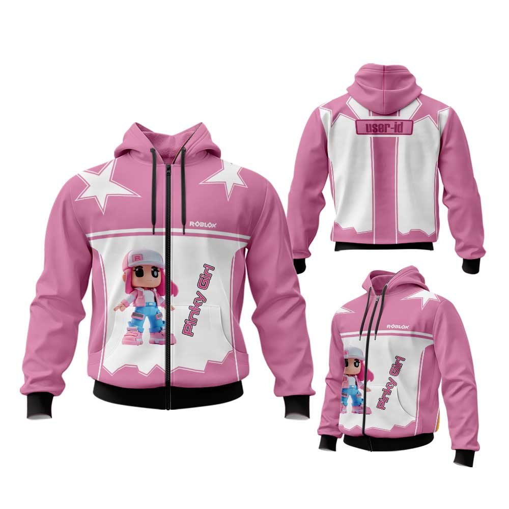 Roblox Hoodie Zipper Fullprint Jacket ART 18