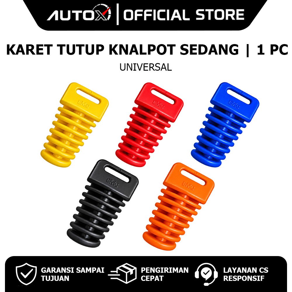 MERAH Universal กลางฝาครอบไอเสียยางสําหรับ Beat คาร์บูเรเตอร์ FI Street Pop eSP & Vario 125 150 160 