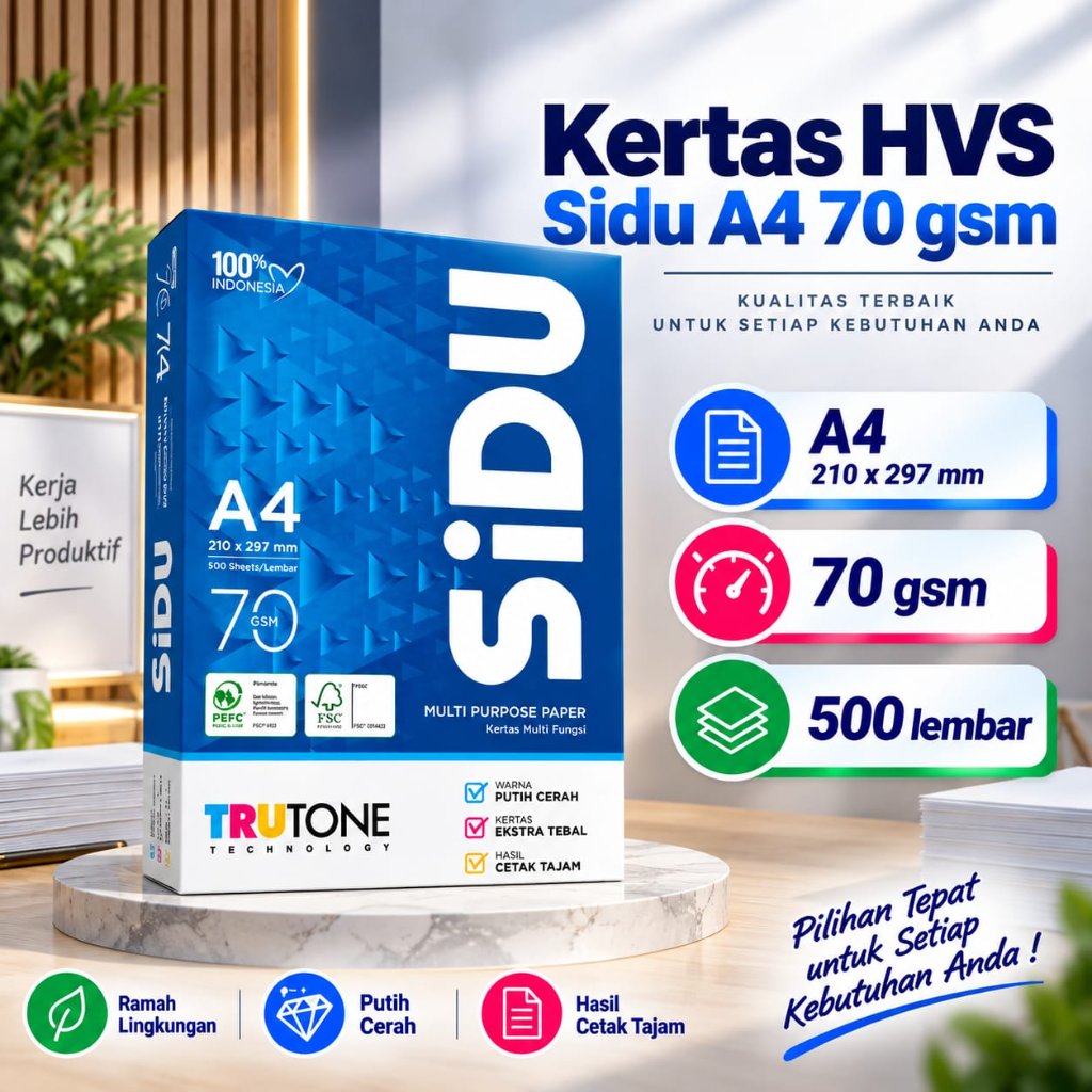 [RIM] SINAR DUNIA SIDU A4 70 GRAM HVS PAPER
