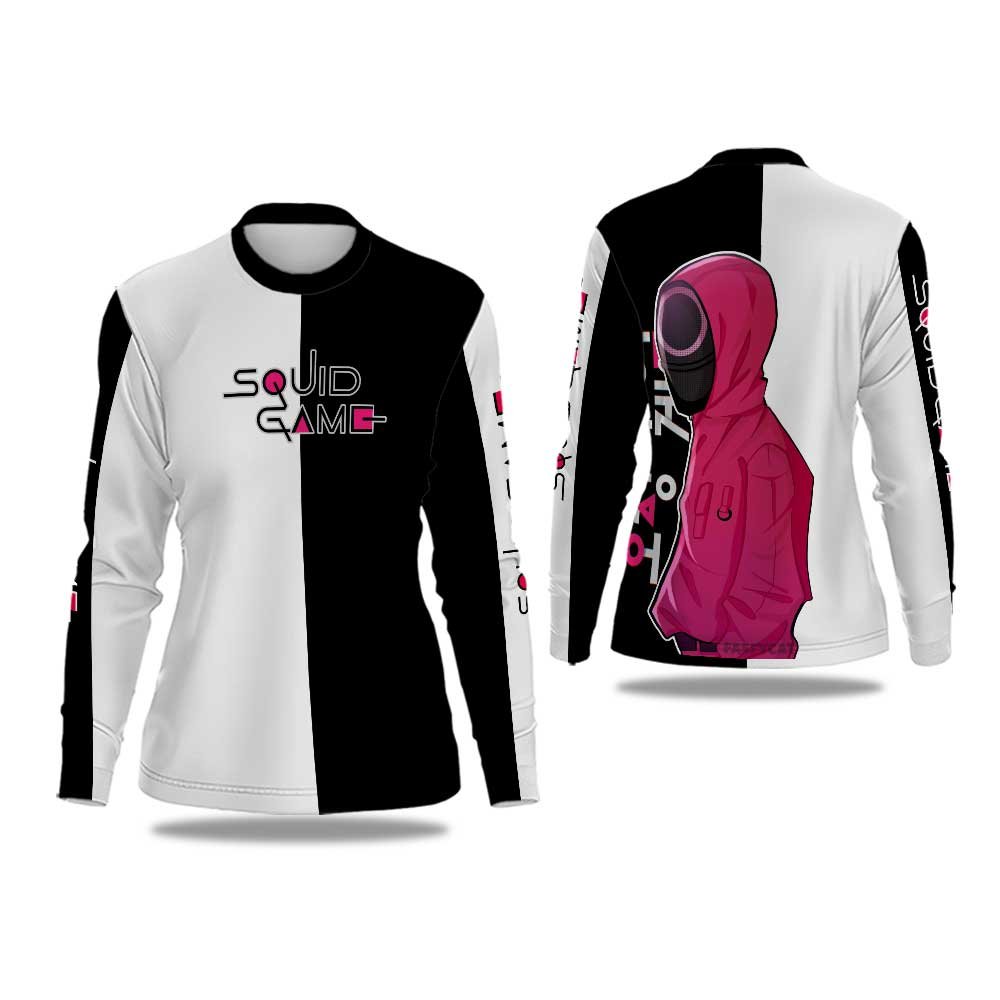 เสื้อยืดผู้หญิง Jersey SQUID GAME / Jersey SQUID GAME Fullprint Art-03